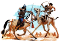 Arquero asirio contra camelleros árabes.png