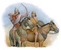 Arquero y escudero asirio siglo X.jpg